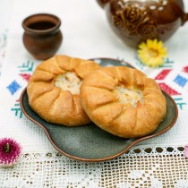 Эчпочмак с горбушей и рисом